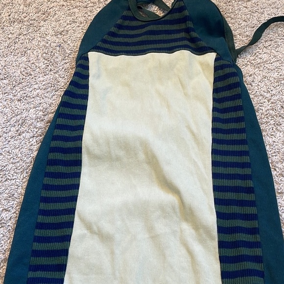 The open project Open Back Panel Halter Dress - Green - Picture 7 of 16